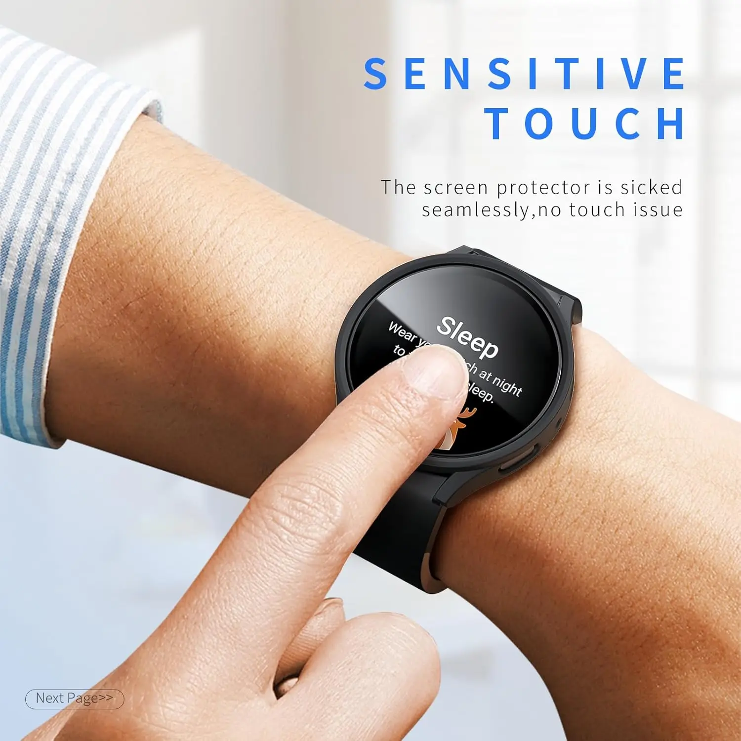 Case for Galaxy Watch 7 40mm 44mm, Hard PC Protective Bumper Compatible with Samsung Galaxy Watch 7 40mm 44mm Accessories.