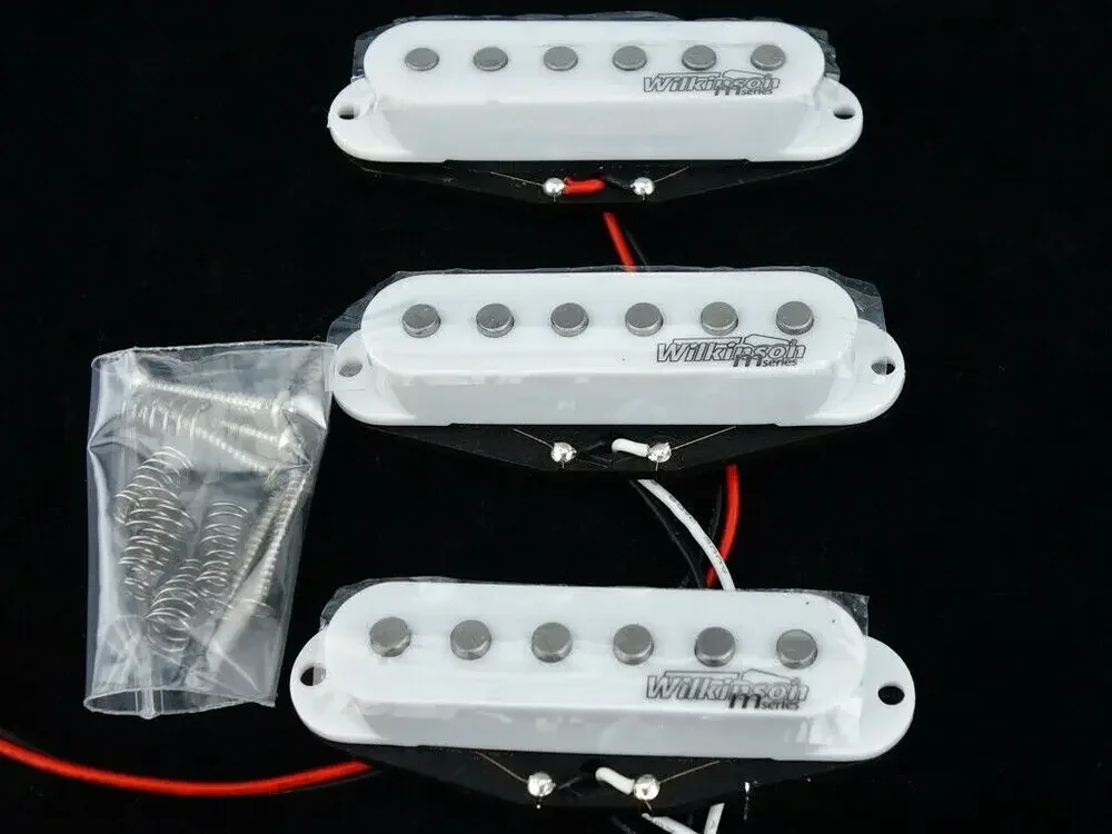 New Wilkinson WOHAS Alnico 5 Single coil Pickup For Electric Guitar White