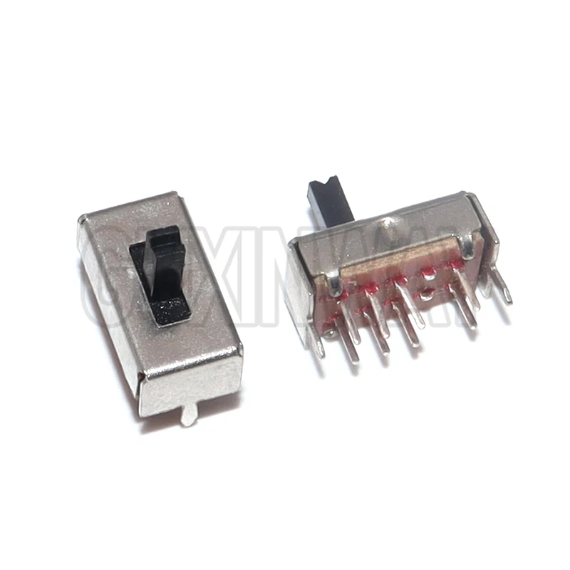 10PCS 5MM Halterung SS23D07 8pins 3 Position 2P3T Kippschalter Doppel Vertikale Schiebe Schalter Griff Länge