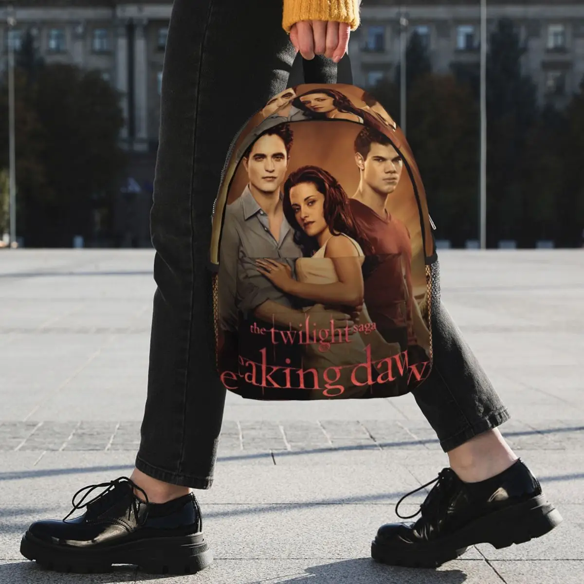 The Twilight Saga Edward Cullen Backpack Student BookBag Children School Bag Laptop Shoulder Bags for Boys Girls