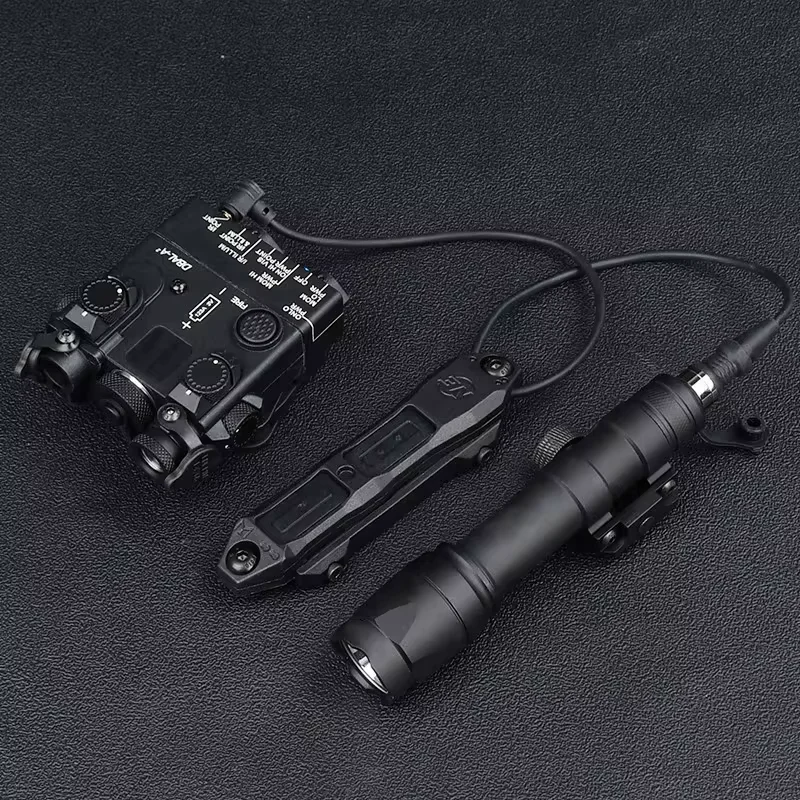 DBAL Rosso Verde Blu Dot Caccia Airsoft Laser Surefir M600 M600C M300 M300A Airsoft Potente Torcia Elettrica con Doppio Interruttore di Controllo