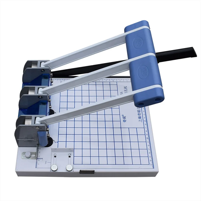 

New Manual Paper Puncher Three Holes Punch Drilling Machine