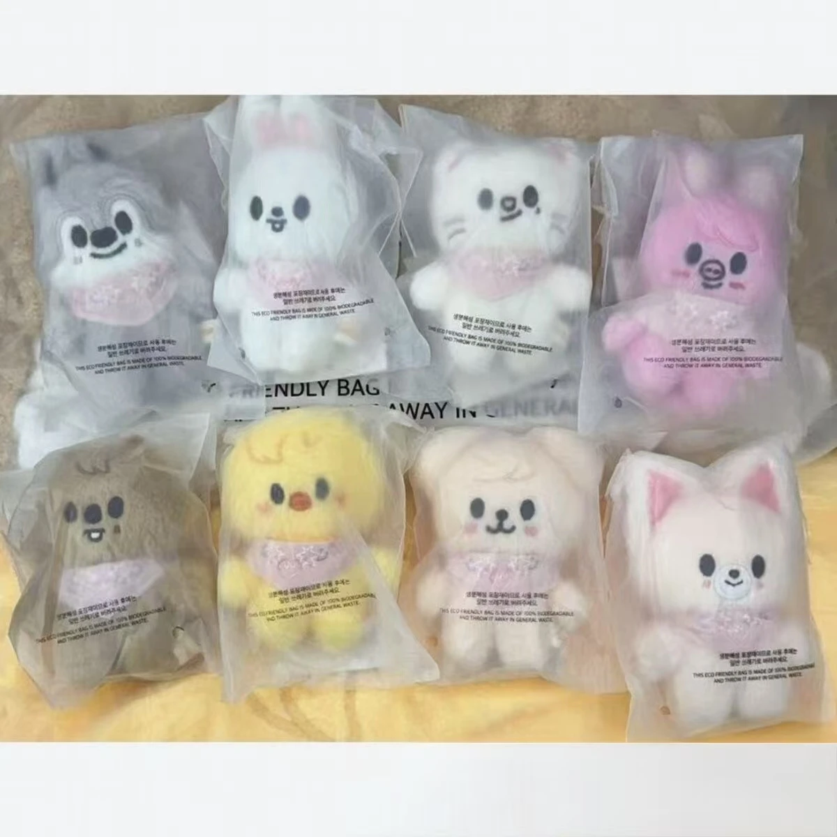 

Плюшевый брелок SKZOO 10 см, плюшевая игрушка Stray Kids, Водяной шарф, Бин Ай, Ли Лонгфу, Бангчан, подвеска-брелок, креативная детская игрушка