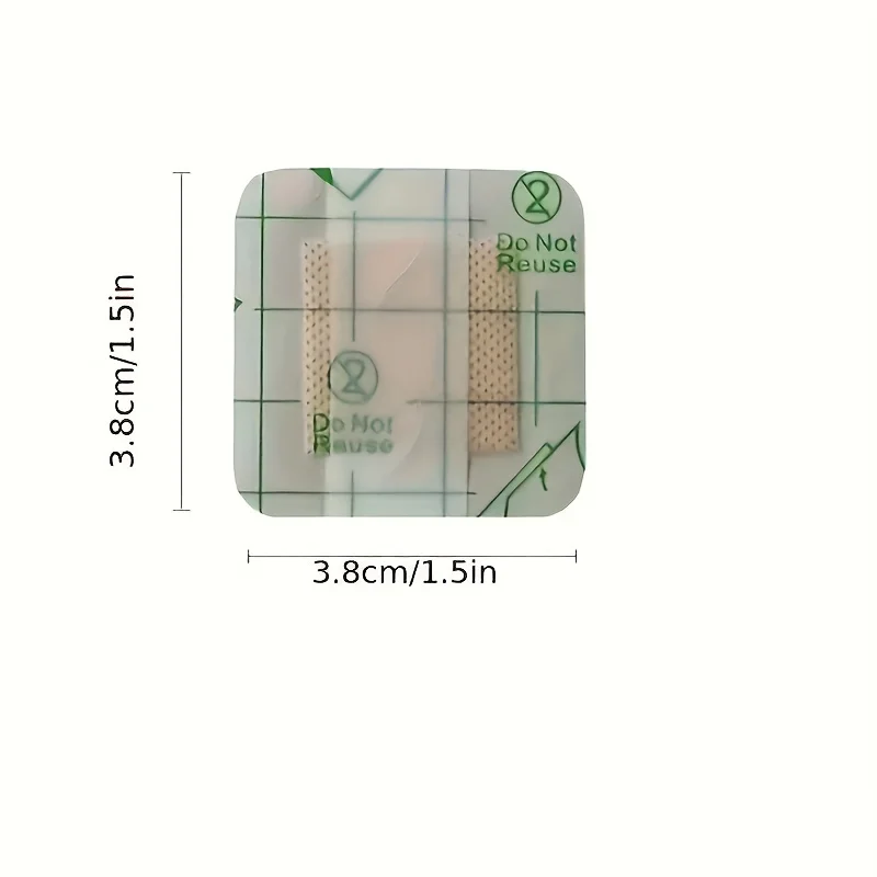 10/25/50/100pcs Waterproof Transparent Stickers - Disposable & Square Shaped