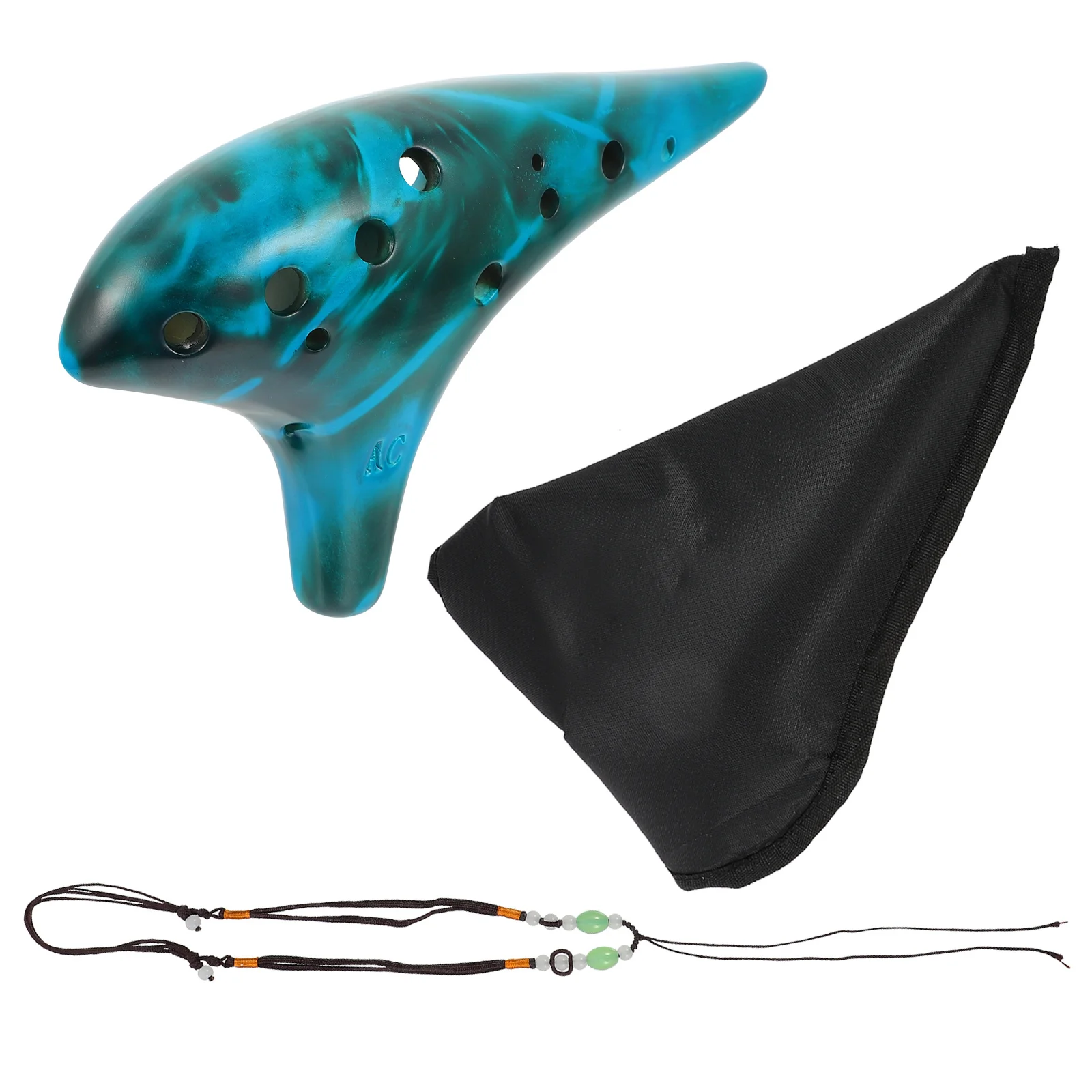 

Ceramic Ocarina Portable Musical Supply Practical Flute Students Introductory Gift Mini