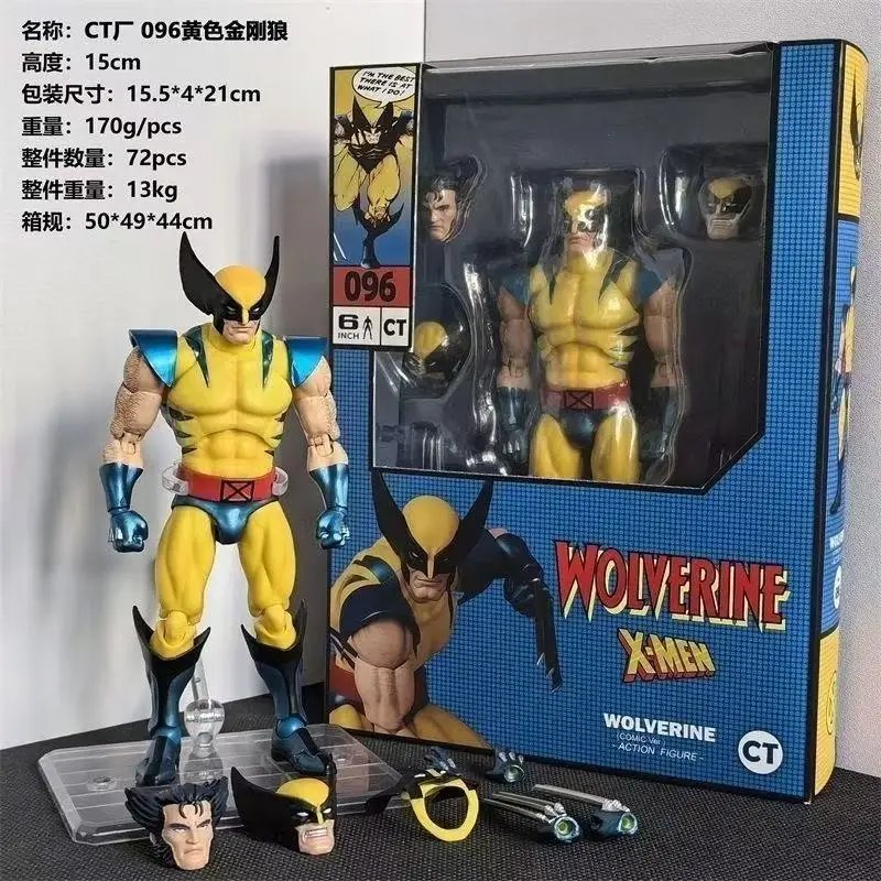 

Новый CT Toys Mafex 96 Росомаха Фигурка Коричневый Комикс X-Men Фигурка Mafex 138 Shf Аниме Фигурка Ko Модель Игрушки Подарки