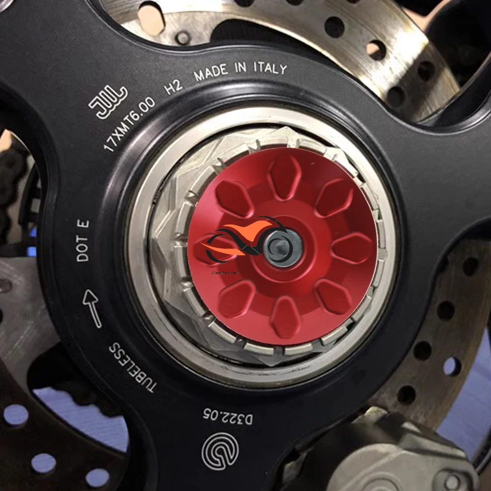 For Ducati MONSTER MULTISTRADA DIAVEL 1098 V4 MV Agusta F3 F4 CNC Rear Axle Fork Cap Nut Cover Wheel Axle Slider Screw