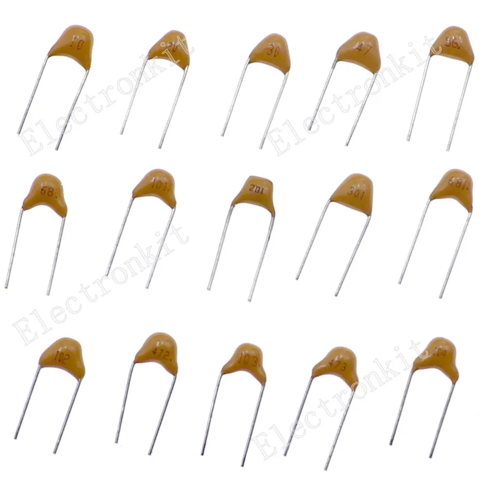 450 個 15 値 50v 多層モノリシックコンデンサ混合キット 10pF20pF30pF47pF56PF68PF100pF200pF300pF680pF1nF4.7nF10nF47nF100nF