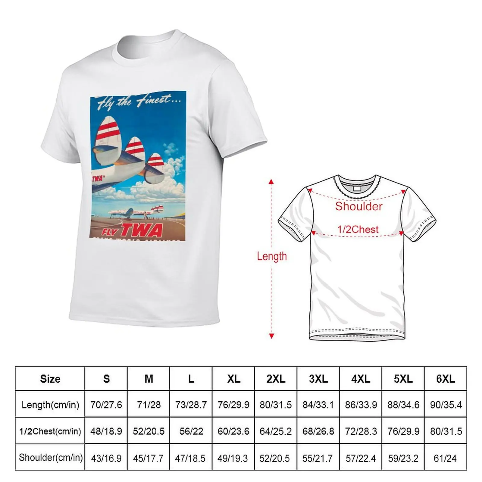 Fly the Finest vintage travel poster T-Shirt Running Gym Short Sleeve Sports Tee