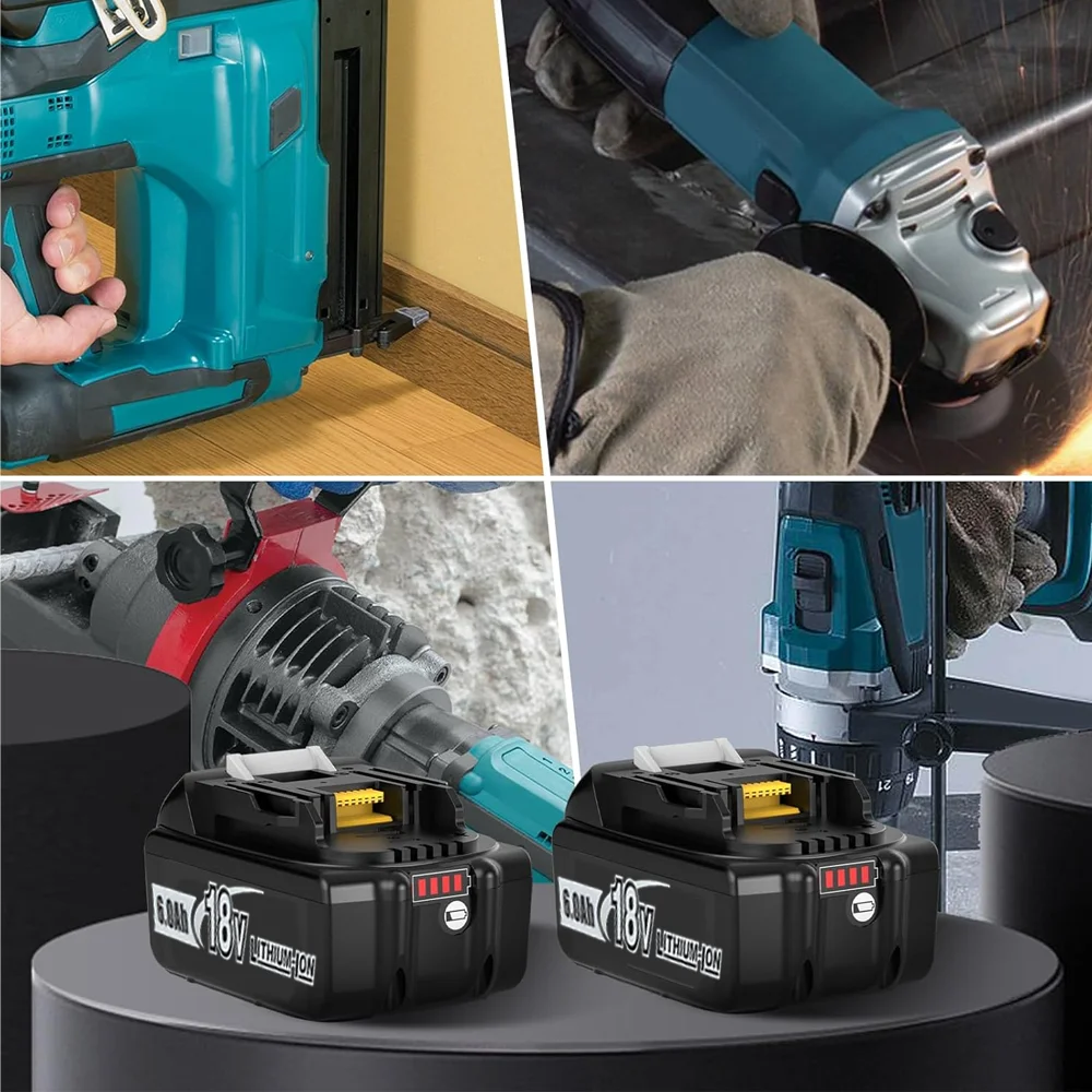 

BL1830 for makita18v 6AH/3AH original battery bl1860 tool batteries tool batteries compatible for Makita 18 Volt wireless grinde