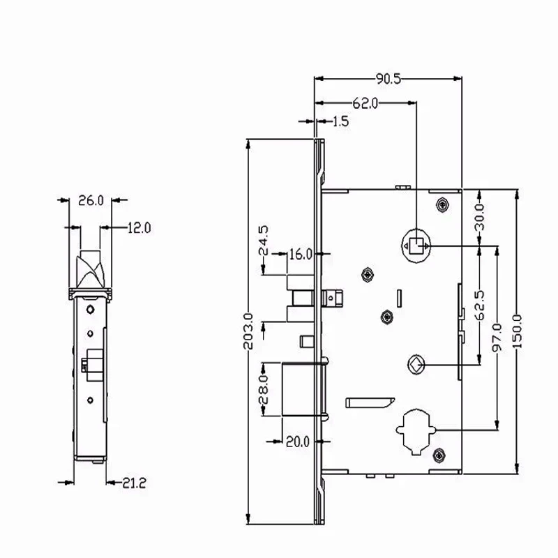 Cerradura de puerta de acero inoxidable de buena calidad, cerradura de puerta inteligente con tarjeta RFID, eléctrica, para Hotel, gran oferta