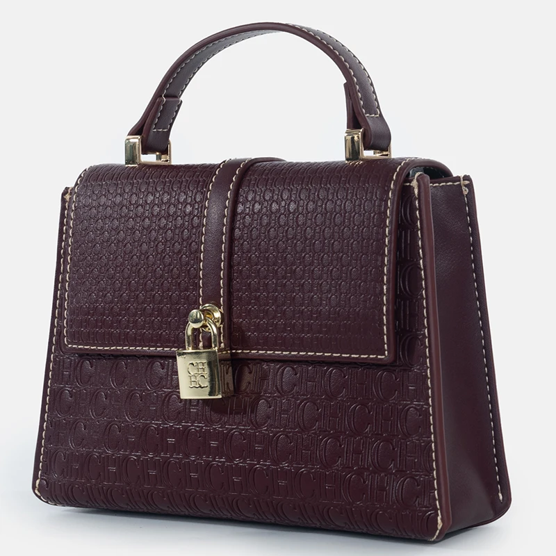 

CH Women Handbag Gold Lock Hardware Ladies Bag Vintage Design Office Commute Evening Date Casual Crossbody Shoulder Bag