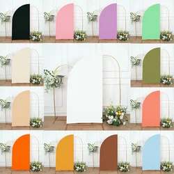 Solid Color Knife Shape Arch Photography Backdrop Cover Spandex Fabrics Birthday Party Background Celebration Decor Photo Studio