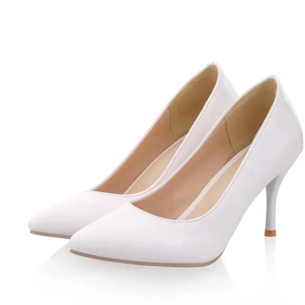 Plus Big Size 32-50 Shoes Woman 2017 New Arrival Wedding Ladies High Heel Fashion Sweet Dress Pointed Toe Women Pumps A-3