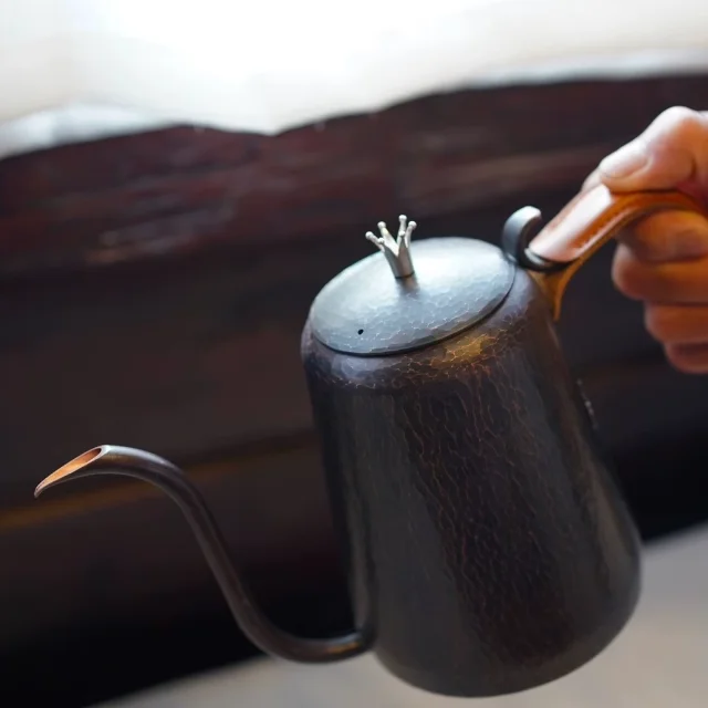 

Handmade, hammer pattern, coffee pot household, fine water flow