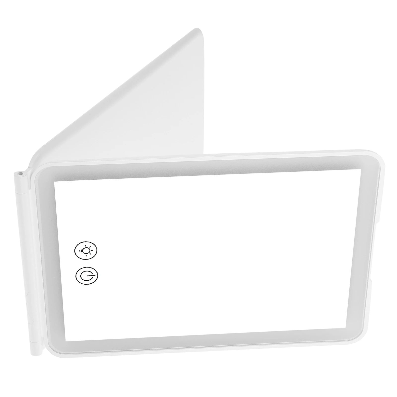 

Foldable Flip 3 Table Color Desk Folding Tabletop Mirror For Makeup Lights Travel Folding Makeup Mirror For Table Use