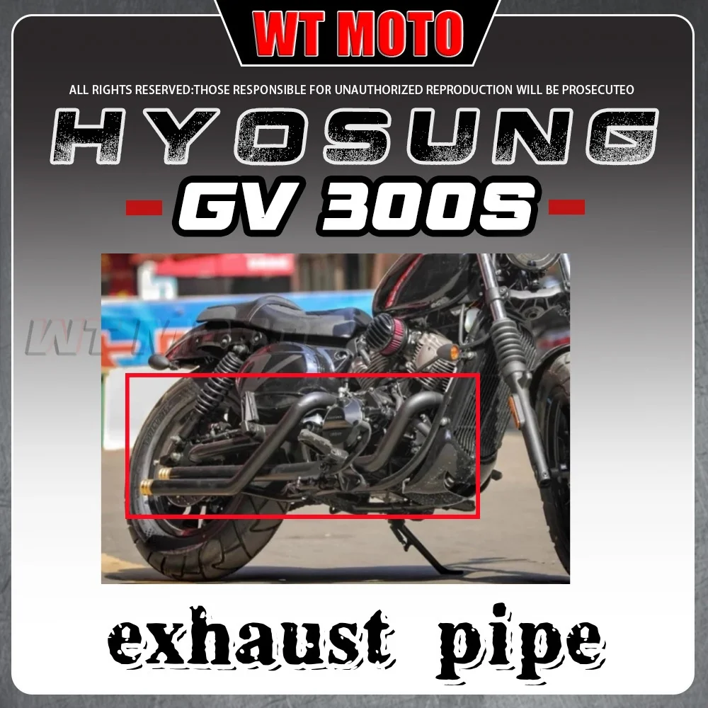 

For HYOSUNG GV300s GV125s dual exhaust pipe Hyosung gvs 300 Gv 300 s 300Gvs gv300s 300sGv gv 300 s 300gv s straight exhaust pipe