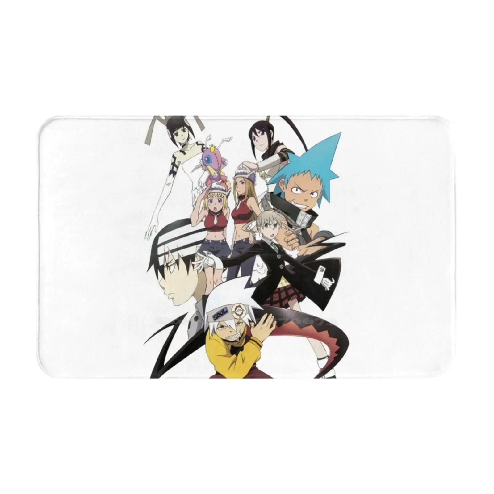 Soul Eater Soft Foot Pad Room Goods Rug Carpet Soul Eater Black Star Death Kid Tsubaki Maka Albarn