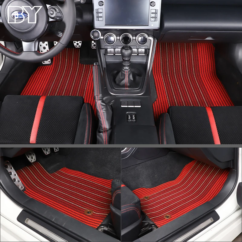 

For Toyota 86/Subaru BRZ 2022 Car Front Row Floor Mats Carpets PVC&TPE Auto Styling Interior Accessories Foot Pads Protector