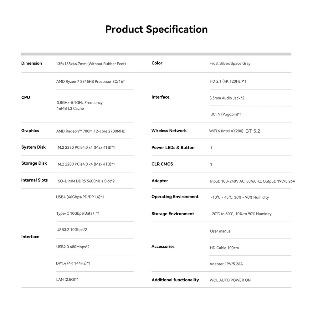 Beelink SER10 Max HX470 SER9 Pro AMD Ryzen AI9 HX370 Powerful AI PC 32G 1T SER8 8745HS 8845HS H255 Gaming PC Desktop Computer