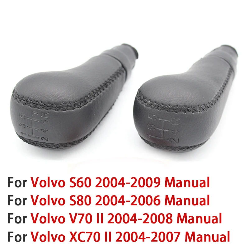 

Car 5/6 Speed Gear Stick Shift Knob Shift Knob Shifter Lever Head Handball For Volvo S60 2004-2009 S80 V70 XC70 Auto Accessories