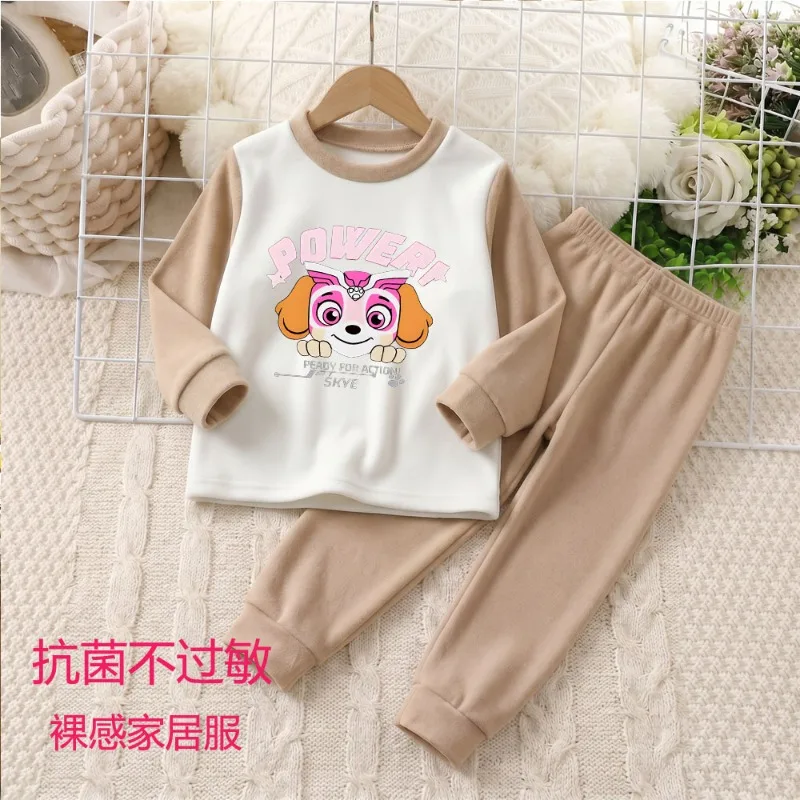 2026 Herbst- und Winter-Kinderbekleidungsset, Weich und Bequem, Paw Patrol Jungen- und Mädchen-Hauskleidung, Schlafanzüge, Kinder-Pyjamas – Detail 3