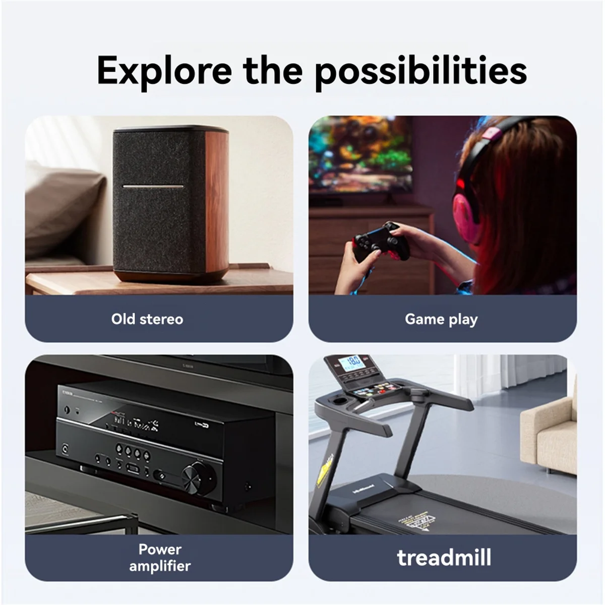 

NEW HIFI Bluetooth 5.2 Audio Adapter 3.5mm Aux Wireless Music Receiver Transmitter Player with Mic for Speaker PC TV Car