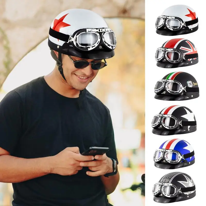 Fashion Cycling Helmet For Man WomenWith Goggles Bicycle Helmet MTB Road Bike Motorcycle Helmet Protective Head Baseball Skiing