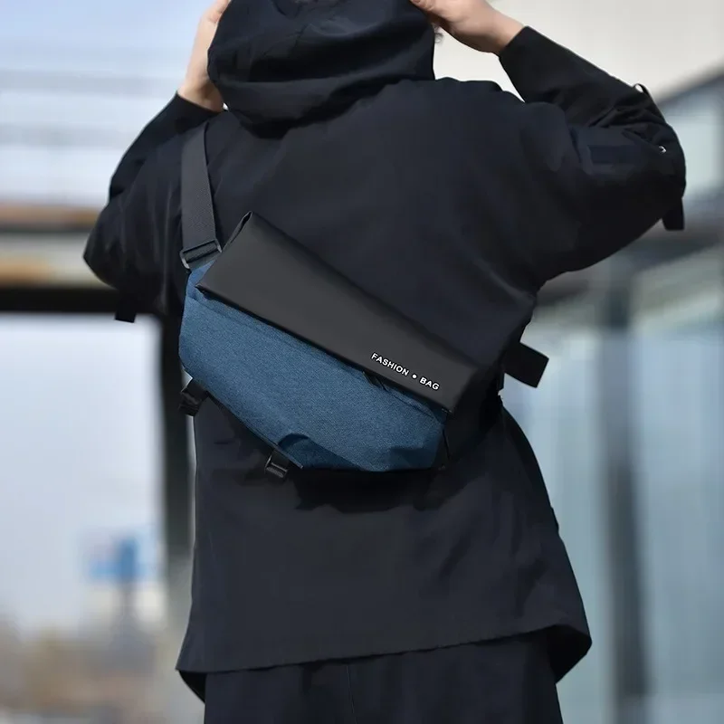 

Men's Chest Bag Fashion Shoulder Crossbody Bags for Male 2025 Large Designer Nylon Man Sports Travel Usb High Capacity Husband