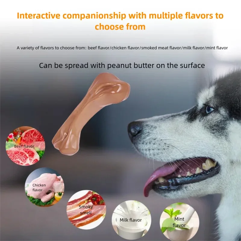 

Durable Chew Resistant Dog Chew Toy For Teeth Cleaning Nylon Fake Bone Large Medium Dog Pet Supplies