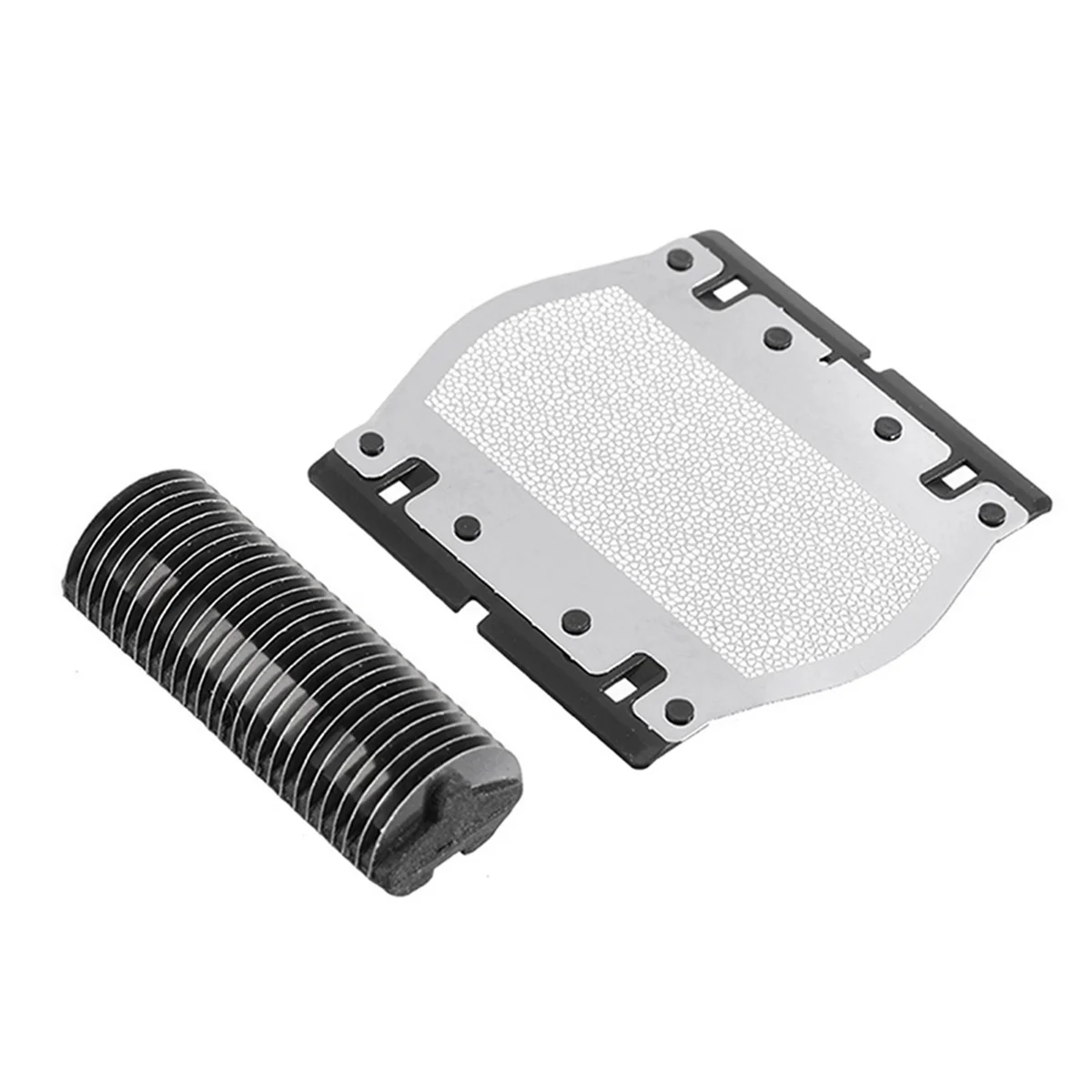 2x para cabeça de barbeador elétrico braun omentum 11b série 1 110 120 130 140 150 150s-1 130s-1 5684 rede de faca + cabeça de barbear