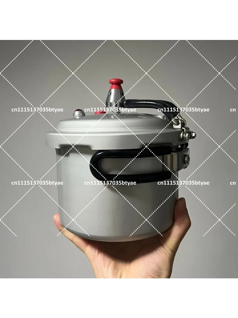 80KPA Foldable Handle 16cm High-Pressure Cooker 2.2L Outdoor Pressure Cooker for Camping, Hiking, and Road Trips–Quick Cooking