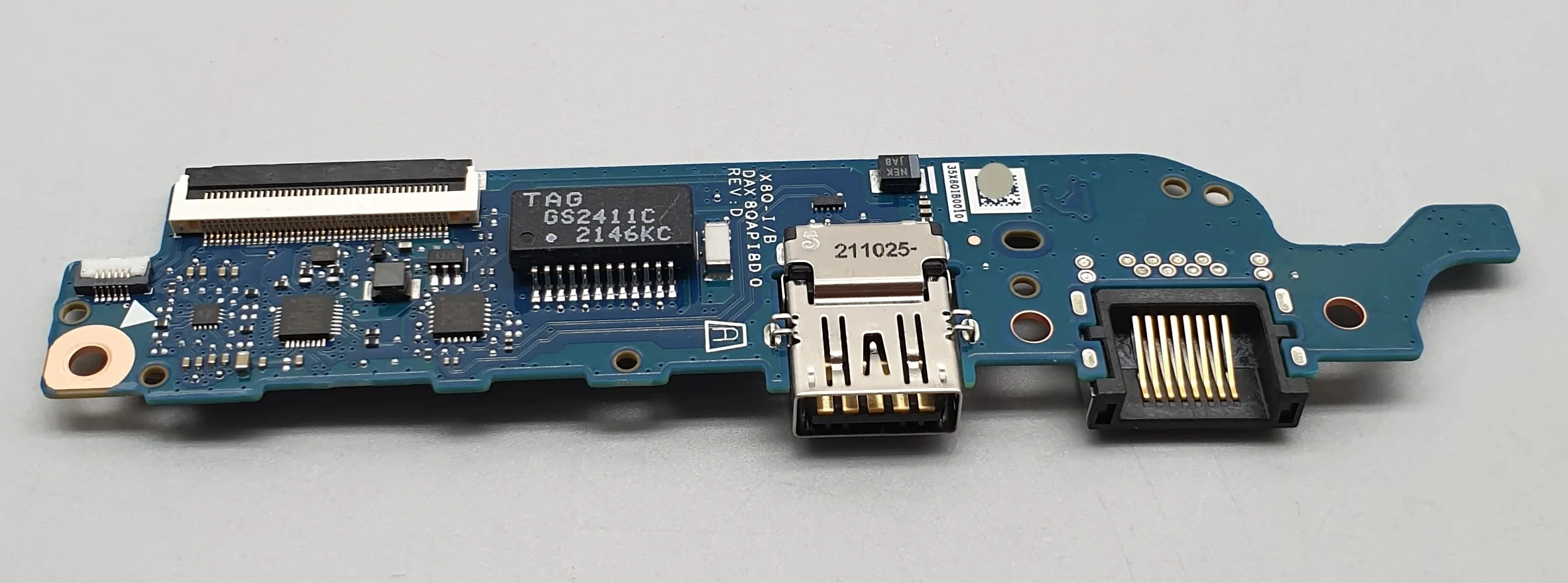 Original For HP 440 445 G8 ZHAN 66 14 G4 USB Small NIC Interface Board DAX8QAPI8D0 100% Tested Perfectly