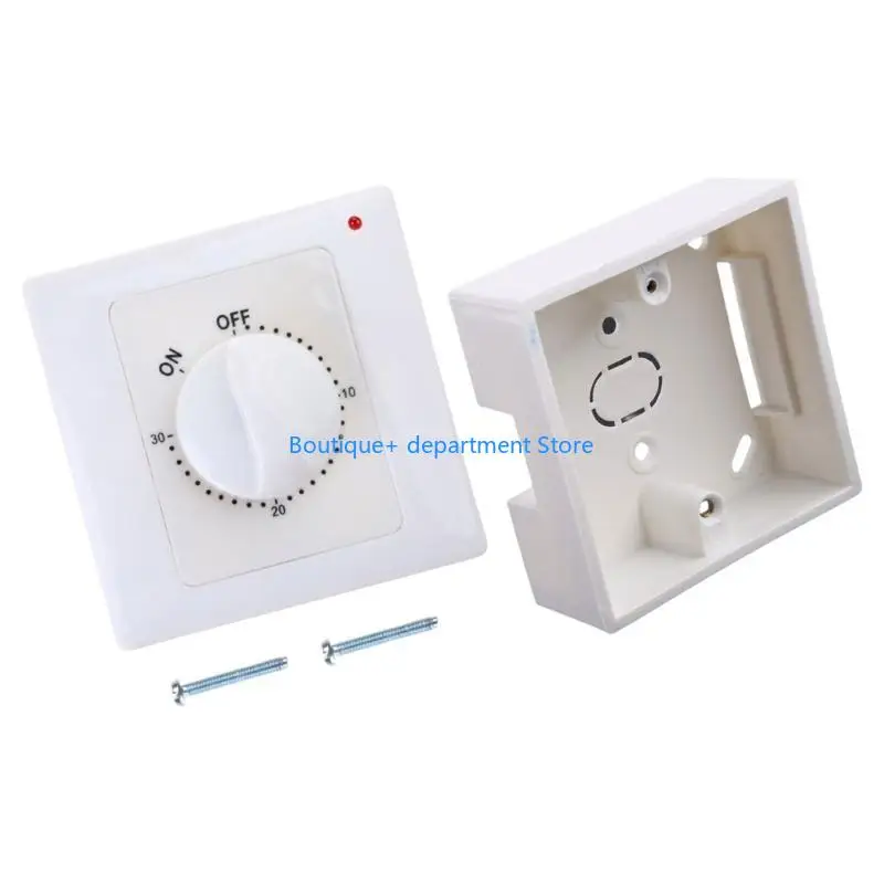 E1PD Wall Mechanical Countdown Timer Switches Highly Power Timing Controller 220V Switches Digital Timer Control Switches Plate