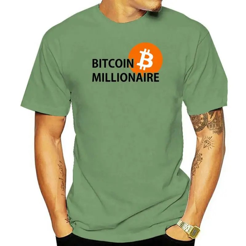 Bitcoin Millionaire T-Shirt | Millionaire| Stock Market| Stock Exchange | Krypto Crypto 2024 Fashion Men Summer Cotton Shirts