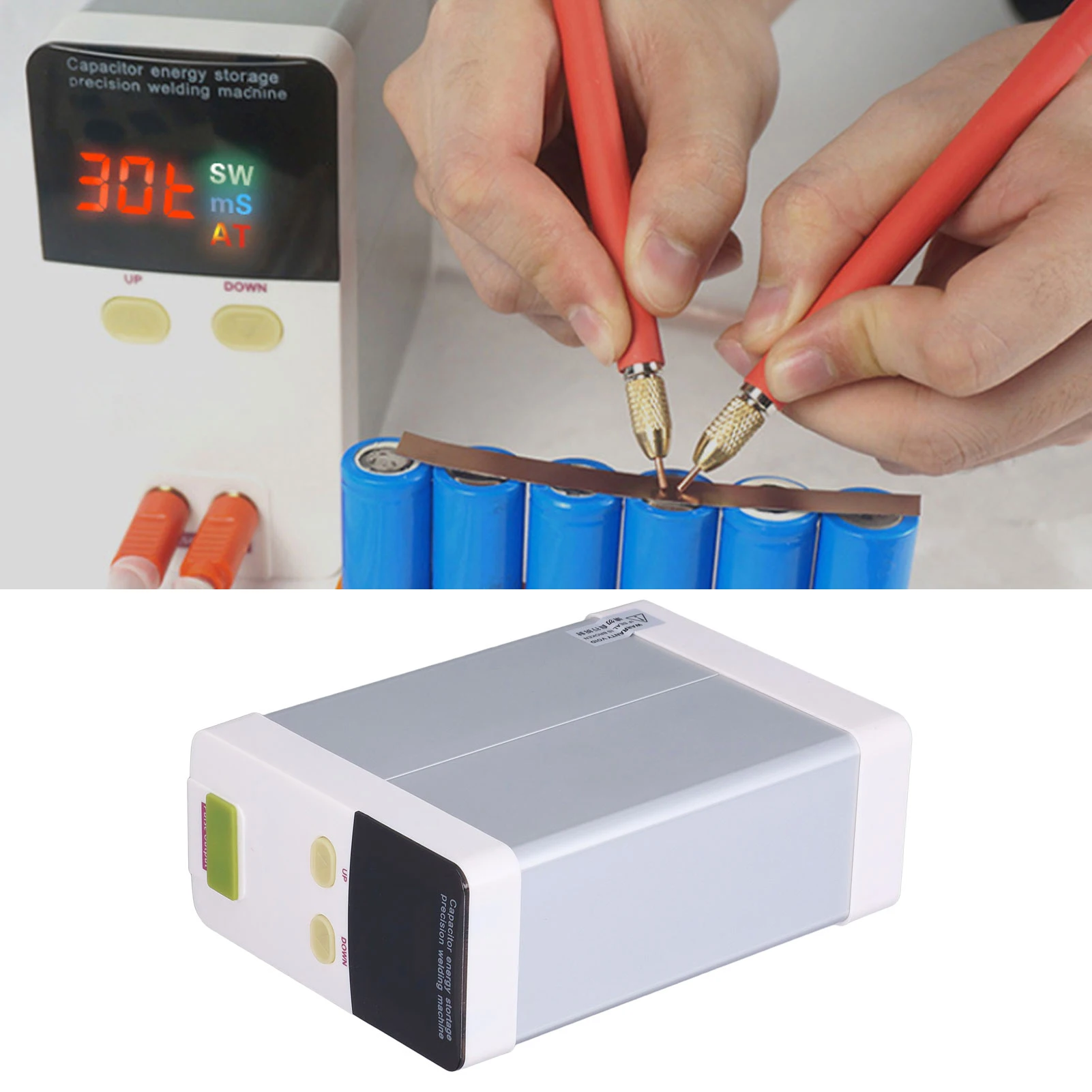 

Battery Spot Welder Machine Energy Storage Spot Welder Capacitor Accurate Pulse Welding Machine 801A Energy Storage Spot Welder