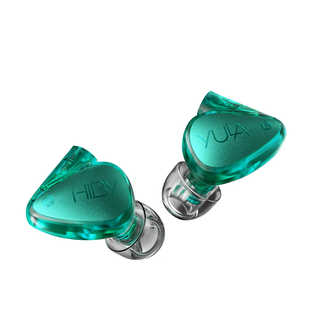 HiBy YULA 10mm 다이나믹 하이파이 이어폰 PEEK 다이어프램 듀얼 마그네틱 코어 듀얼 어쿠스틱 챔버 알루미늄 합금 CNC 224 OFC 와이어