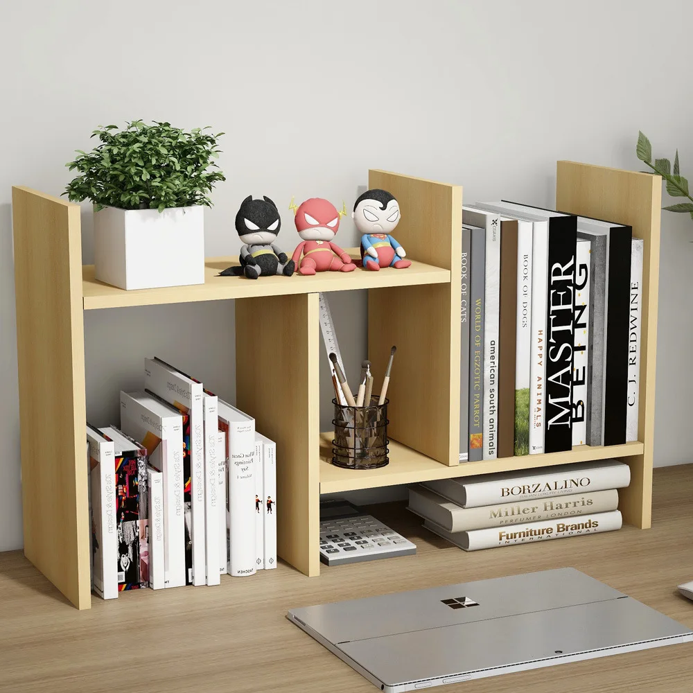 Scaffale per libri per studenti, portaoggetti retrattile da tavolo, angolo di lettura multistrato, semplice scaffale per scrivania del dormitorio