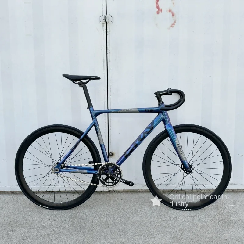 

Gray 700c Non Welding Steel Fixed Gear Bike Frame Lightweight Single Speed Reverse Ride Track Racing Fixed Tooth Bicycle