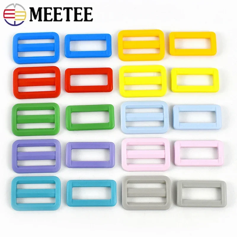 10/20/30/50Pcs 32/38mm Plastic Buckles For BackPack O D Ring Clasp Webbing Strap Adjuster Hooks Connector DIY Bag Accessories