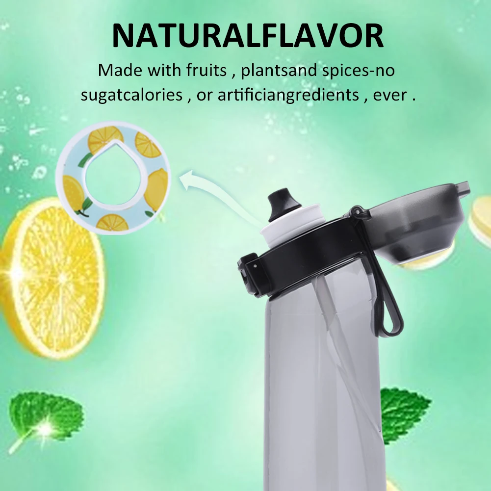 Portable Flavor Rings Flavoring Pods 0 Sugar Flavored Water Bottle Scented Cartridge Fruit Fragrance 0 Calories for Water Bottle