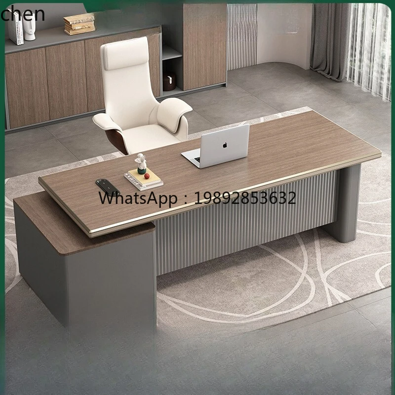 light luxury boss desk office desk and chair combination simple modern single supervisor manager office desk