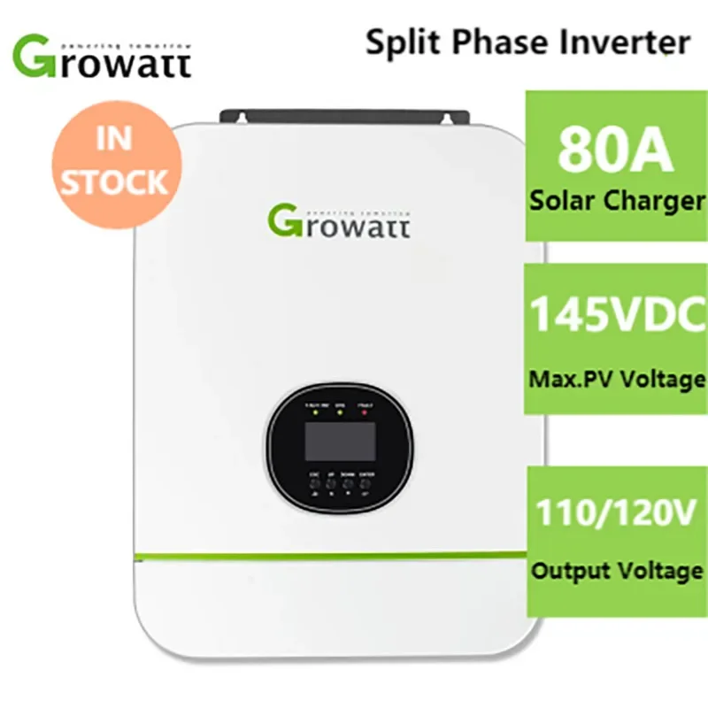 Growatt Integrated MPPT Cонячні Iнвертори Split Single Phase Inverter Up to 6pcs Paralle for Home