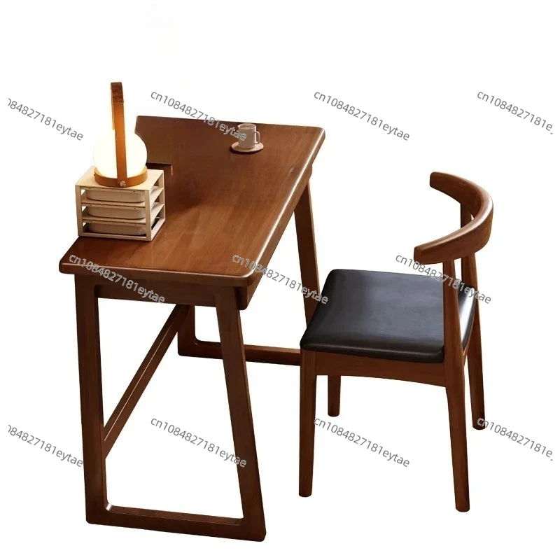 Solid wood desk 45cm wide and narrow table small apartment student home study table bedroom simple computer desk desk
