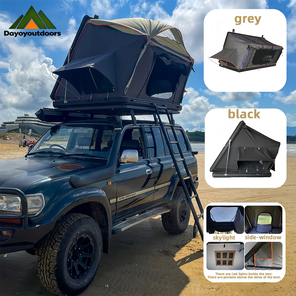 SLH--X3:420D Oxford Cloth Adjustable Three-color LED Light High-density Bracket + Tear-resistant Fabric Roof Tent Customizable