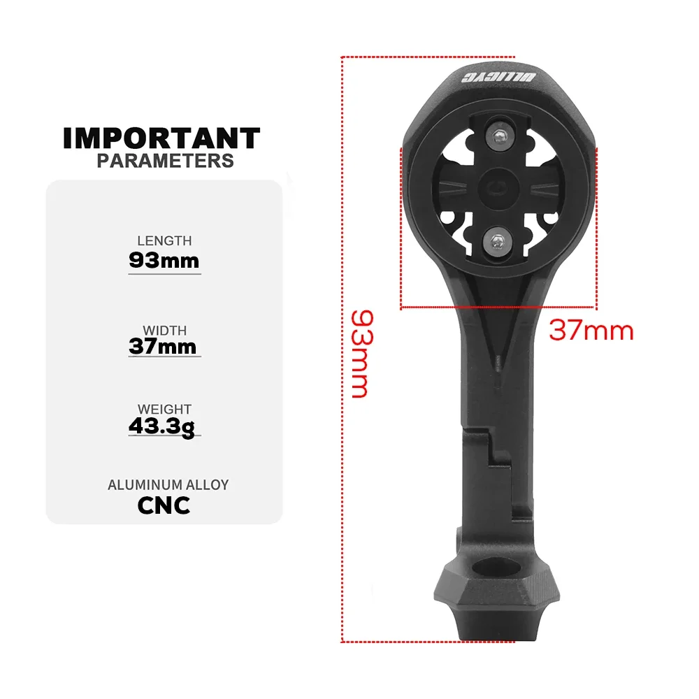 ULLICYC Alloy Angle Adjustable Computer Mount For SL8 Rapide Integrated Handlebar Compatible With Gopro GPS Garmin Bryton Wahoo – Detail 1