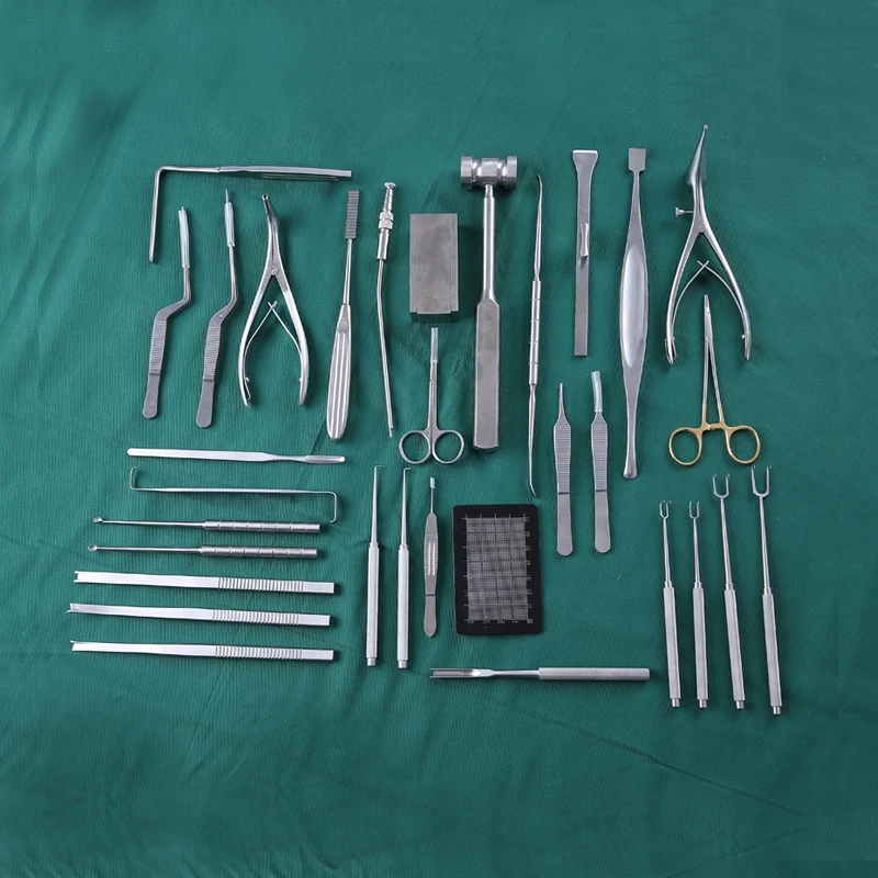 Nasal cavity and nose plastic surgery tool cushion nasal extruder guide nasal septal scissors