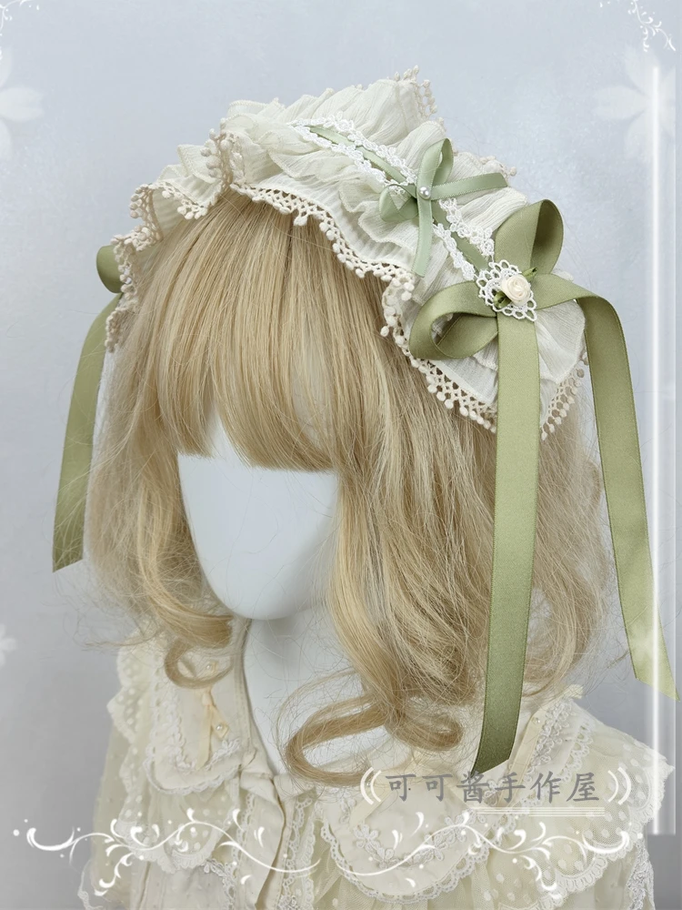 Handmade Lolita Hair Band Hair Clip Lolita Small Ribbon Gadget Ballet Style All-Match Hair Accessories