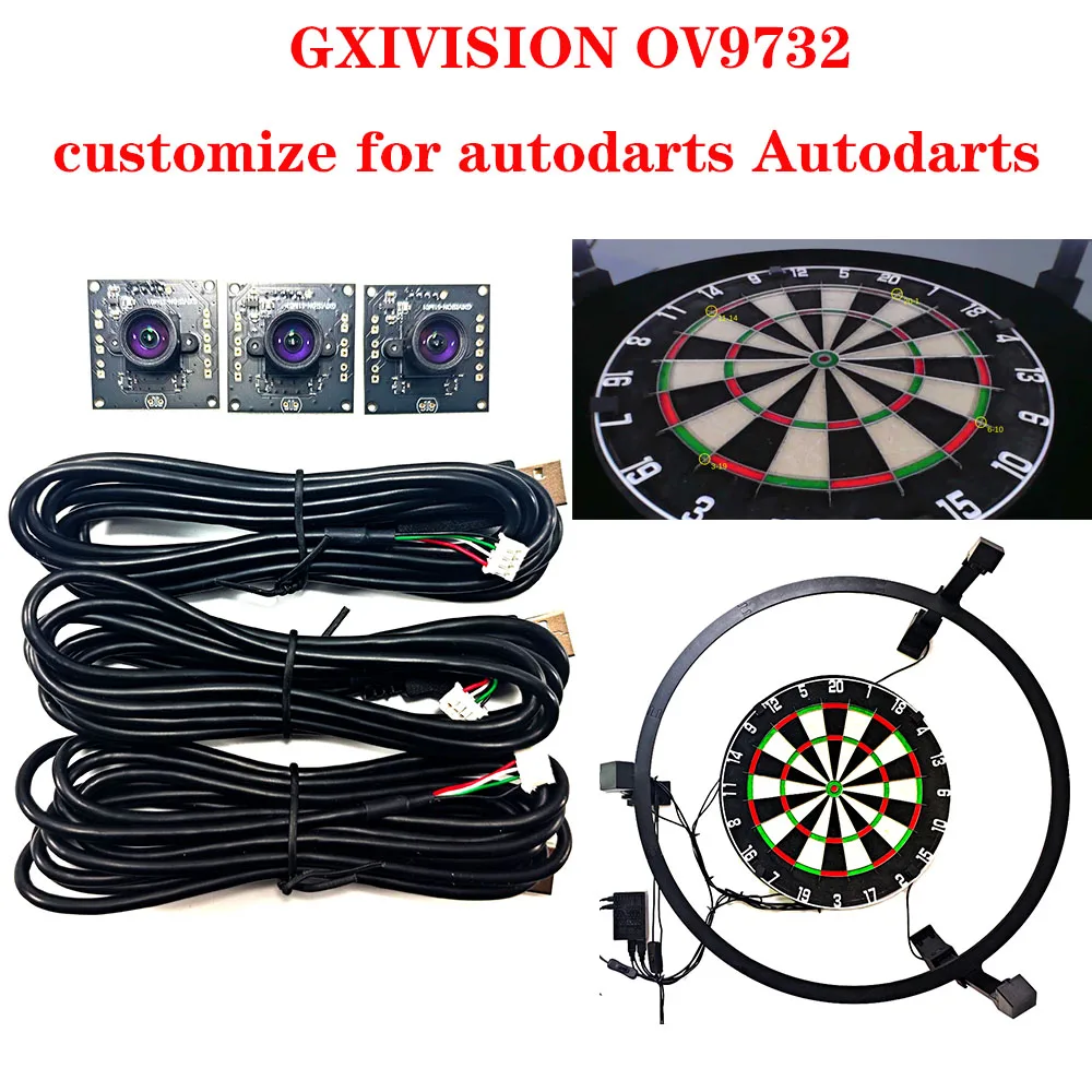 

Autodarts OV9732 2M Cable USB Camera Module GXIVISION No need to Cut High Precision Recognition Rate Exceeding 99% 720P 30fps
