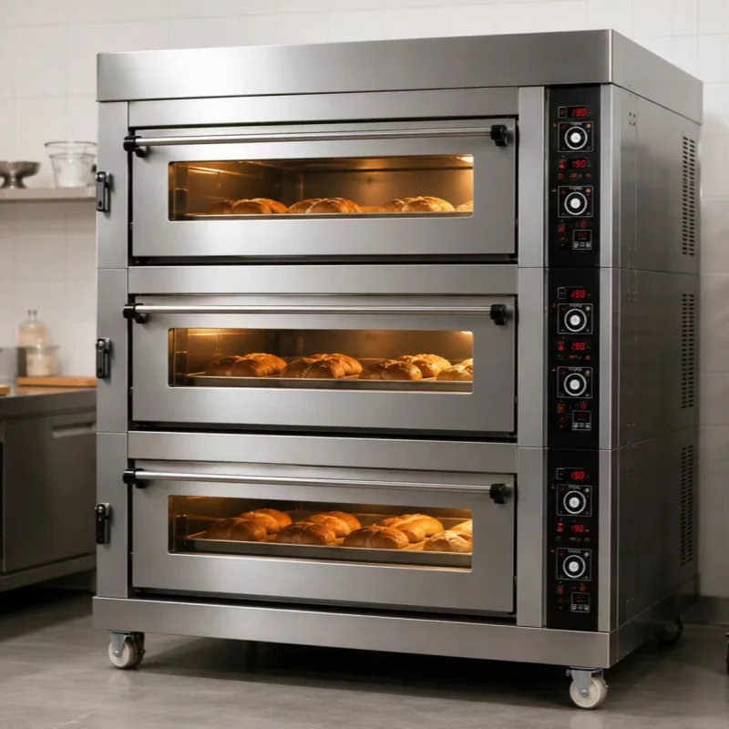 8/ 10/ 12 Trays Gas And Electrical Bakery Baking Convection Oven For Sale